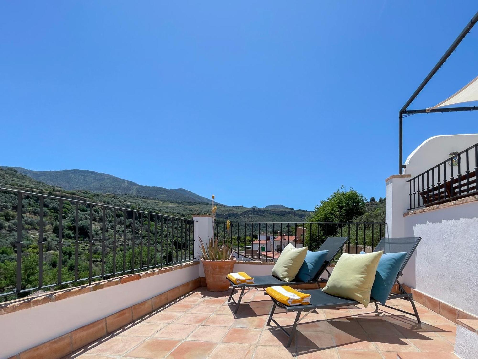 Stunning Spanish White Village Home Private Pool Stunning Views Saleres Extérieur photo